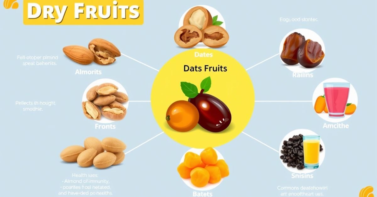 Dry Fruits Names and Their Health Benefits in Daily Use