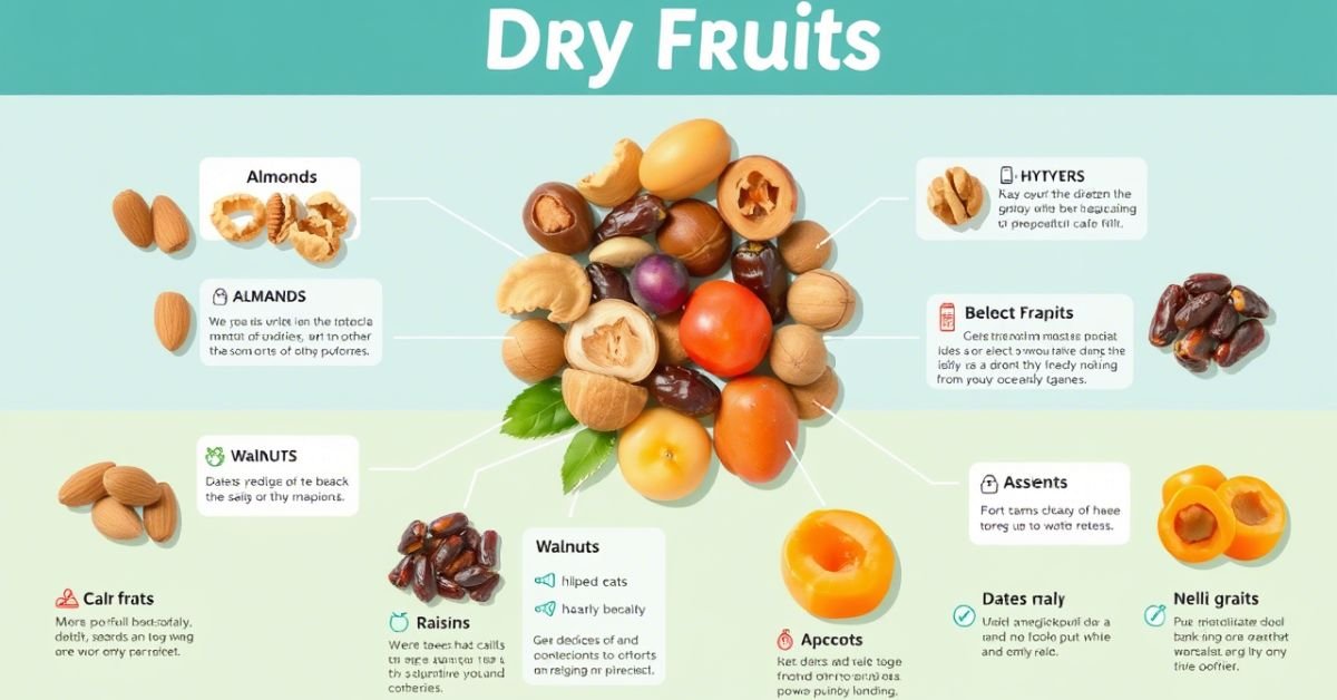Dry Fruits Names and Their Health Benefits in Daily Use