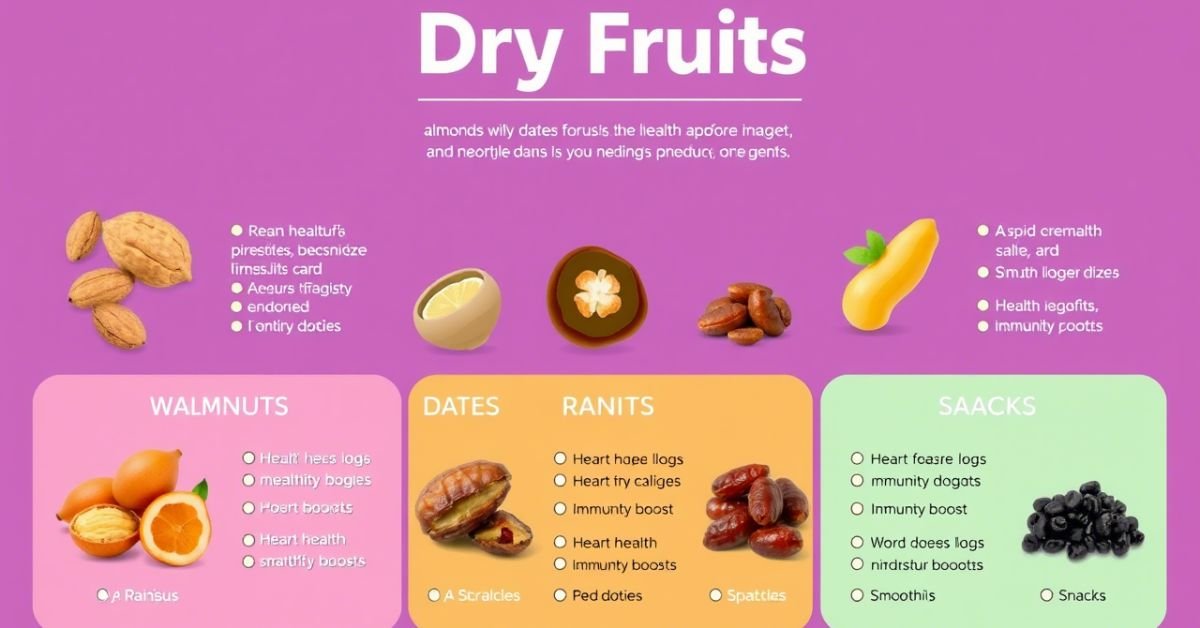 Dry Fruits Names and Their Health Benefits in Daily Use