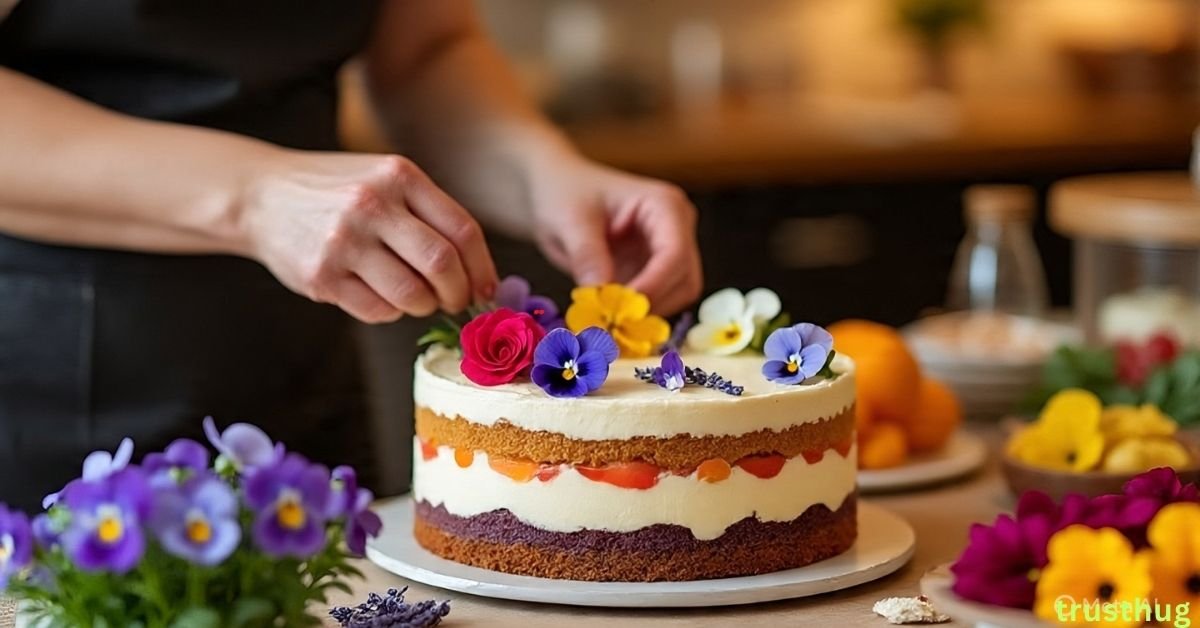 How to Use Edible Flowers on Cakes