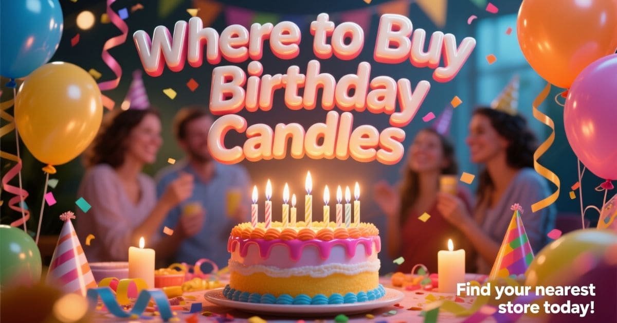 Where to Buy Birthday Candles