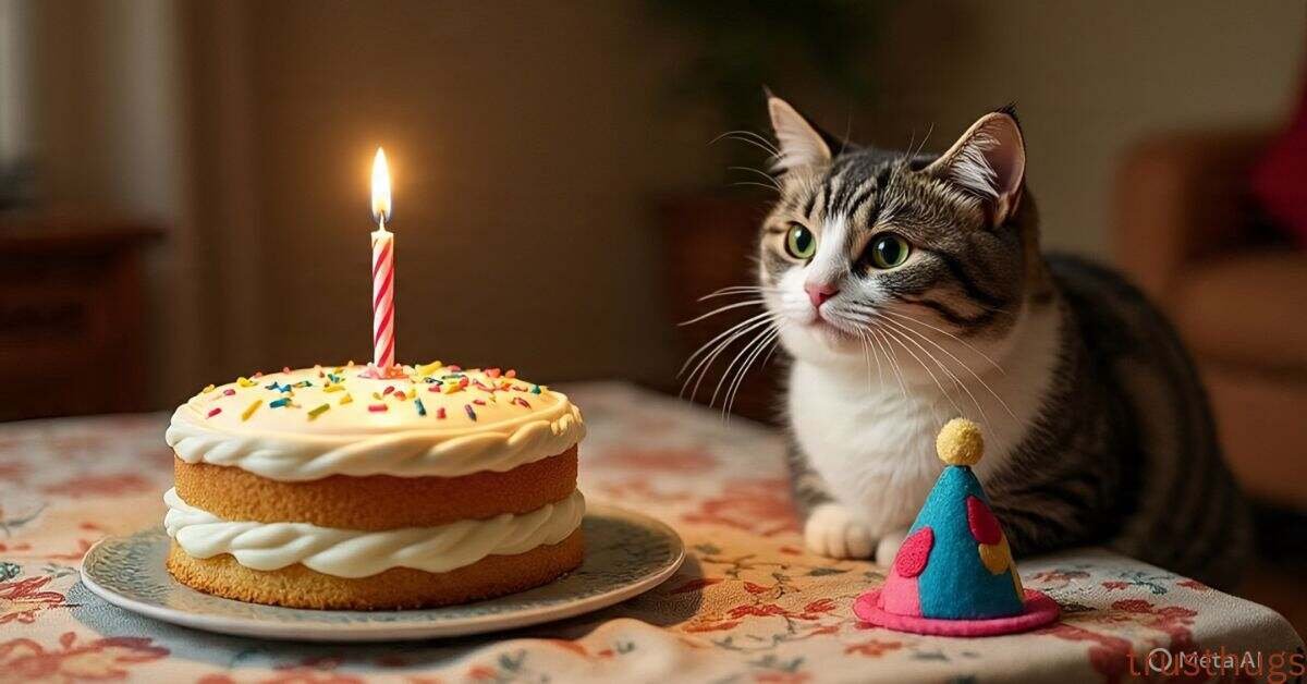 How to Serve the Cat Birthday Cake