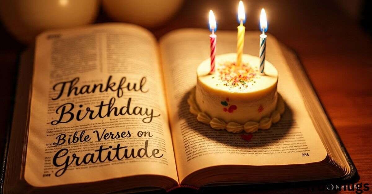 Thankful Birthday Bible Verses on Gratitude