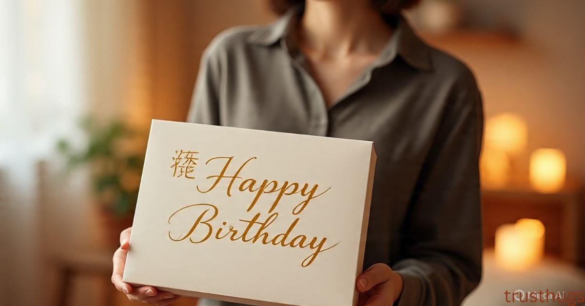 Writing Happy Birthday in Chinese Characters