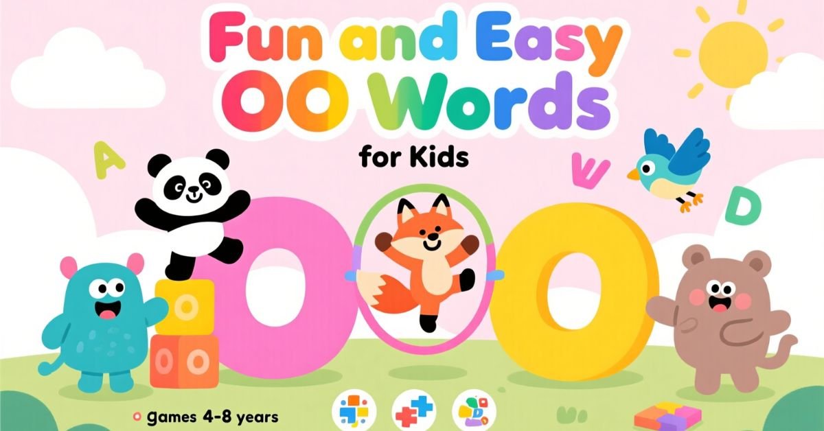 Fun and Easy OO Words for Kids with Games and Activities