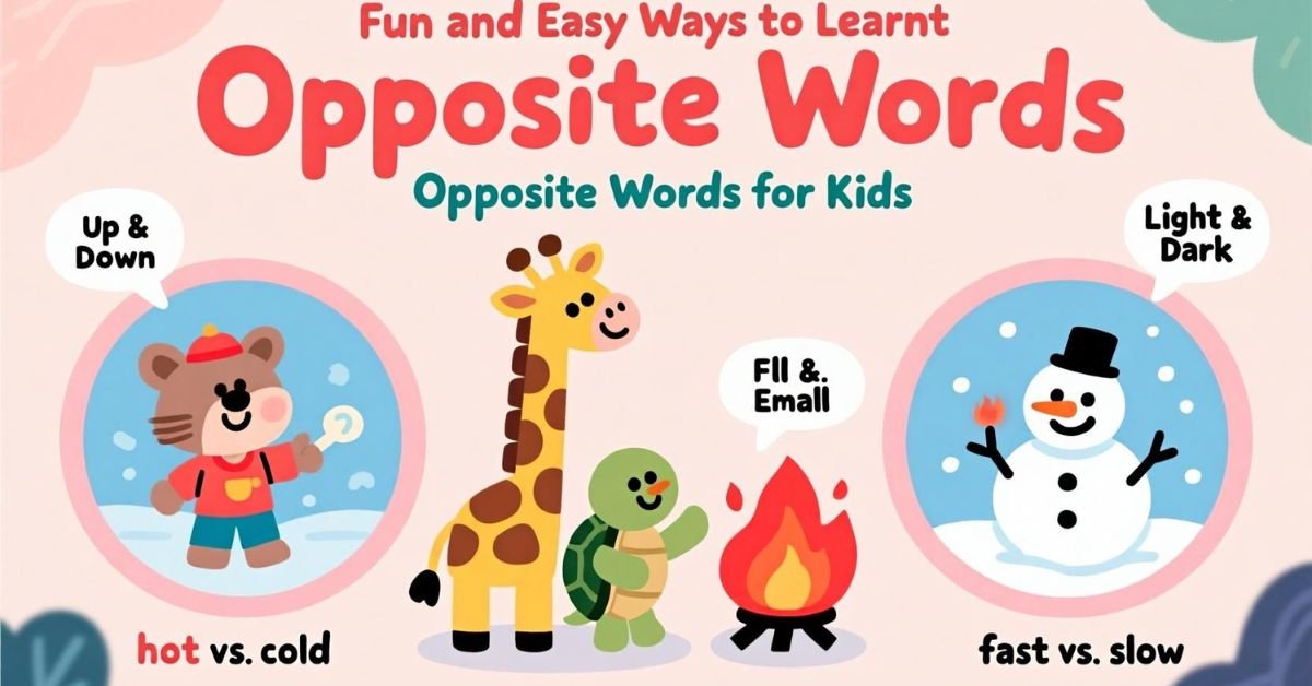 Fun and Easy Ways to Learn Opposite Words for Kids