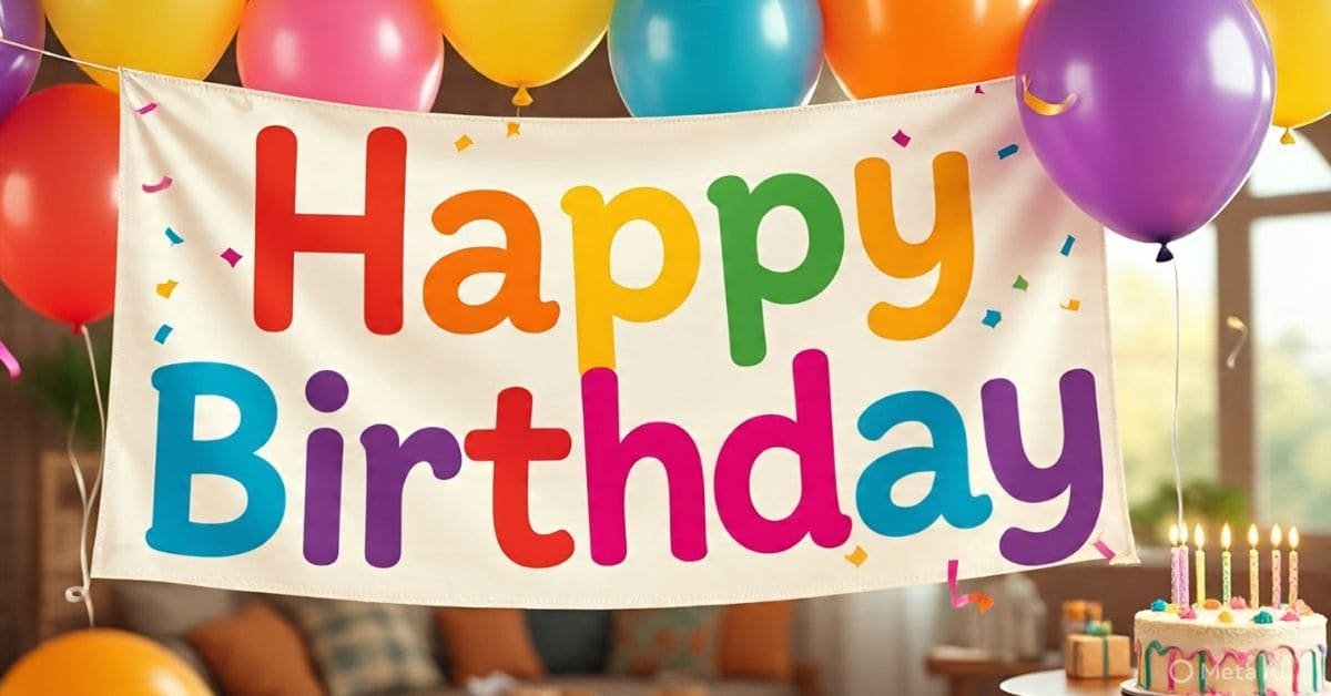Happy Birthday Banner Design Ideas to Celebrate in Style