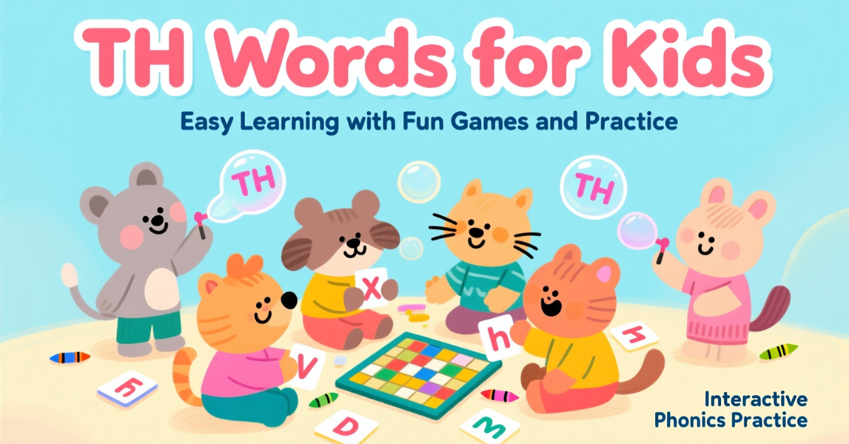 TH Words for Kids: Easy Learning with Fun Games and Practice